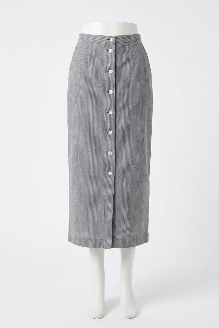 NEW FRAME check skirt in navy check